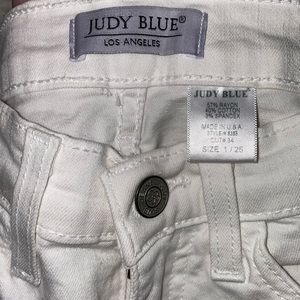 Judy Blue White Flare Jeans
